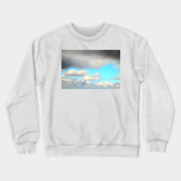 Scenery from Casertavecchia with fluffy and dark clouds Crewneck Sweatshirt by KristinaDrozd